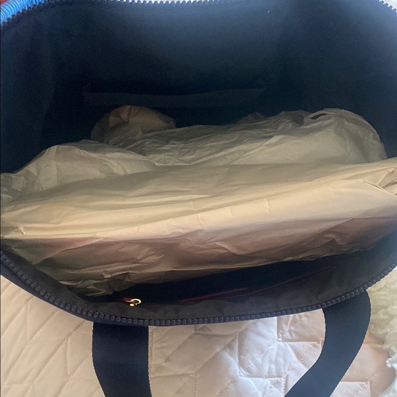 Tommy Hilfiger Blue Tote Bag Structured Minimalist Design - Picture 3 of 3